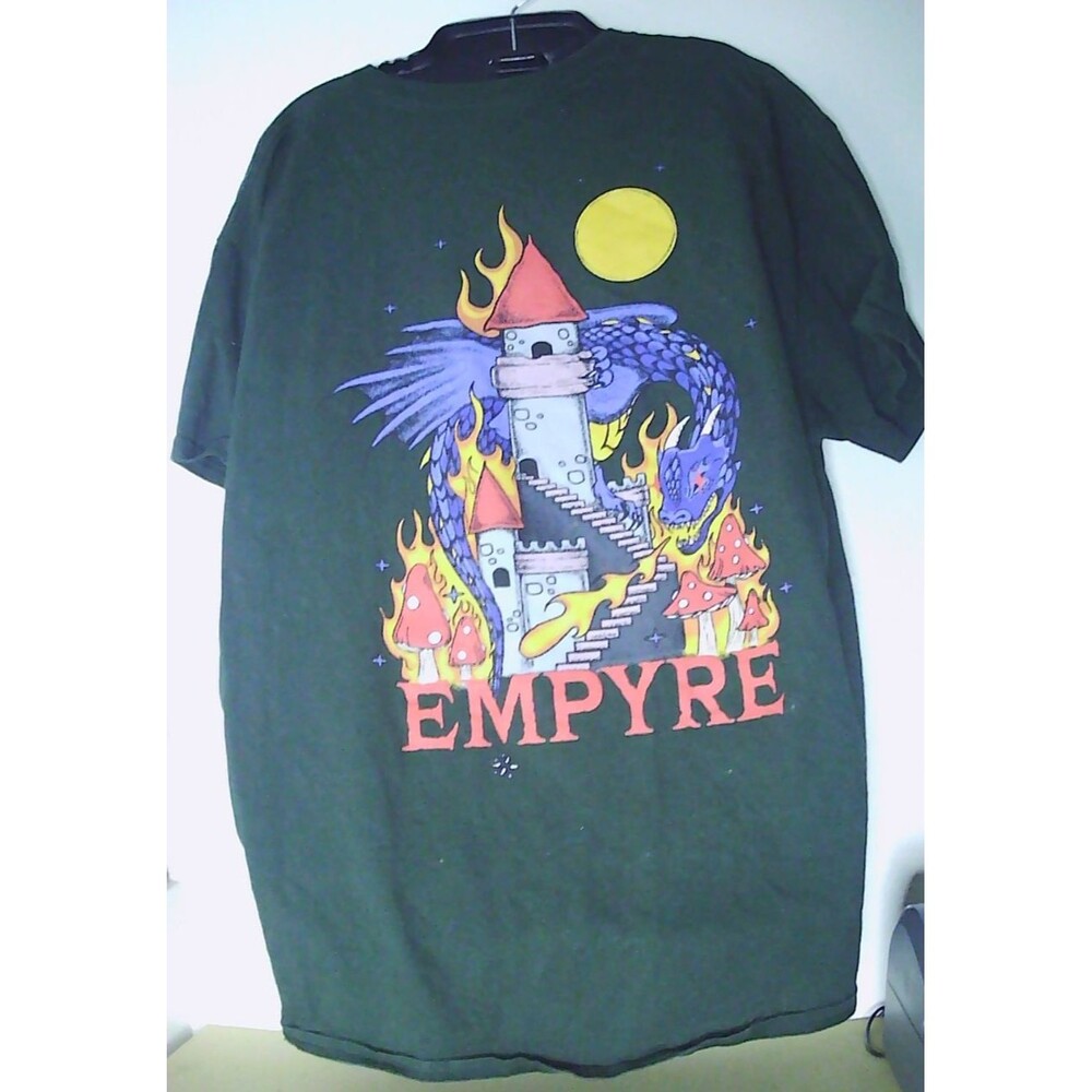 Men’s Green Empyre Dragon Graphic T-Shirt XL - Picture 4 of 4
